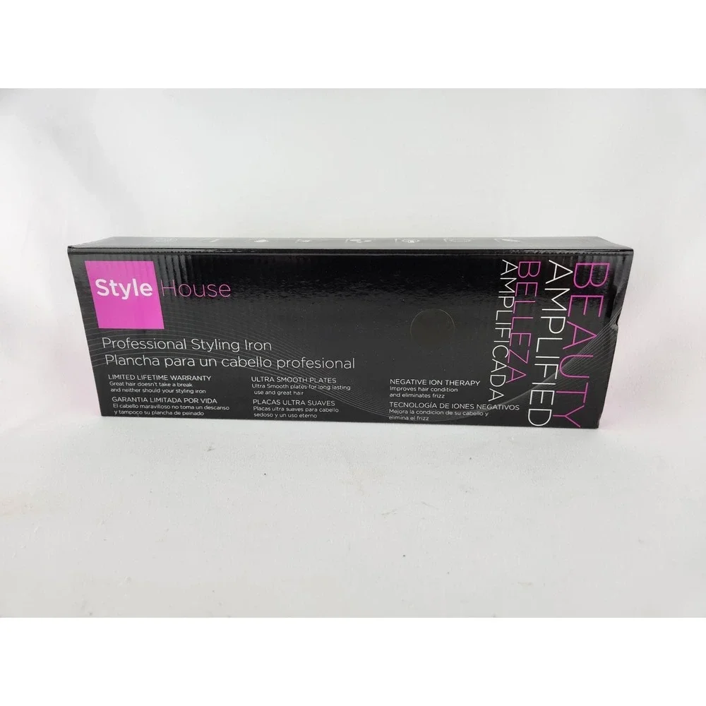 NEW Style House Beauty Amplified Style Ceramic Flat Iron Hair Straightener 1.25